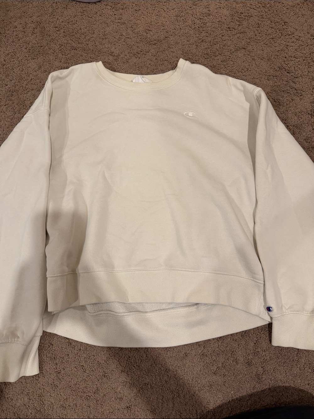 Champion Off-White Pullover Sweatshirt
